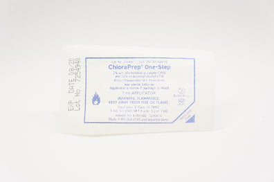 CareFusion 260480 ChloraPrep One-Step 1mL Applicator 2%/70% Strength CHG (x)